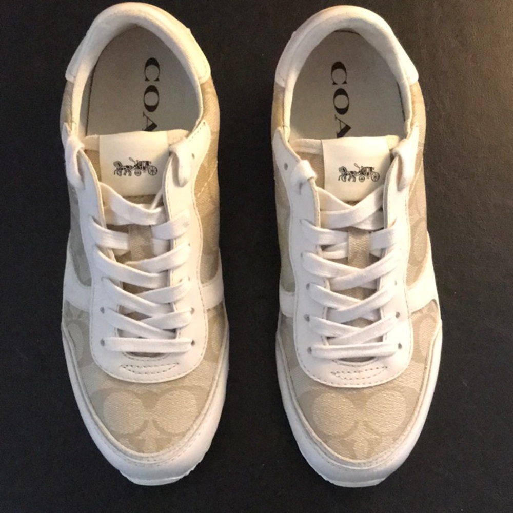 Coach canvas sneakers